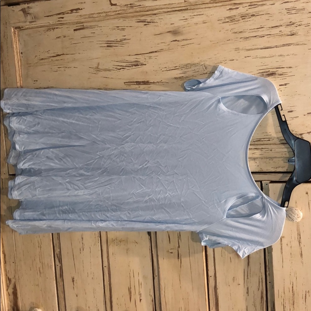 Blue Mini TShirt Dress